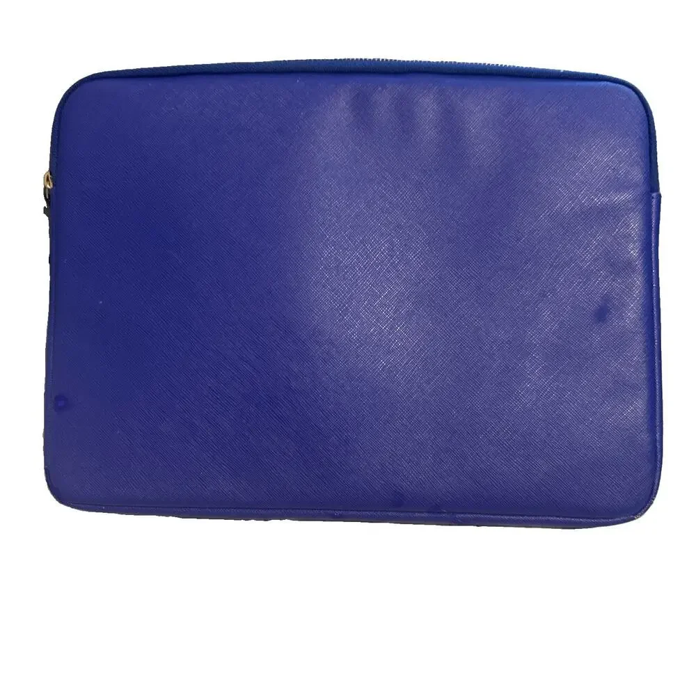Kate Spade Saffiano Laptop Sleeve – Blue Faux Leather – Fits up to 13.5